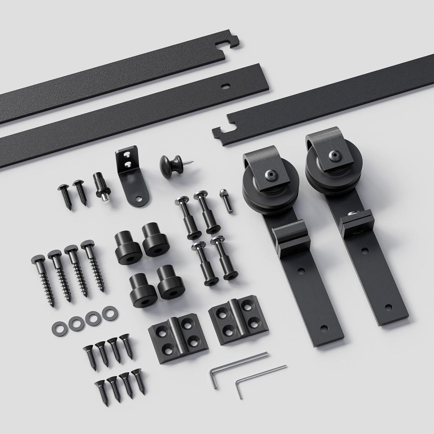 TSMST 2.5ft/76.3cm Bi-Falte Cabinet Mini Schiebetür Hardware Kit, Single Barn Door Track Set, Bewerben Sie sich für Speicher Fenster TV Stand Schrank (kein Schrank)