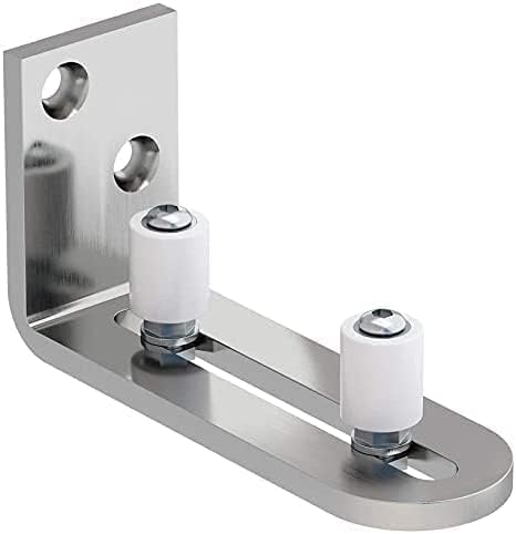 TSMST Adjustable Floor Guide Sliding Barn Door Wall/Door Bottom Guide Stainless Steel Style（1PC)