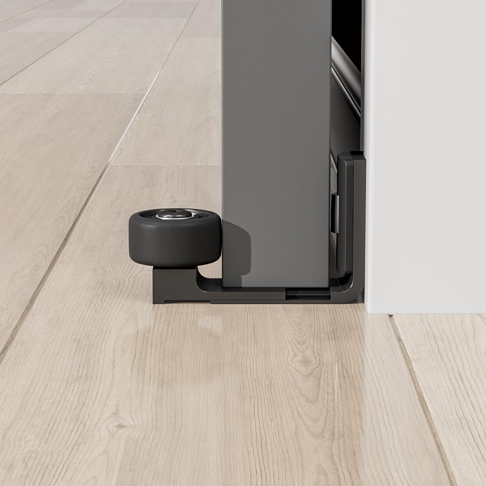 TSMST Sliding Barn Door Adjustable Roller Floor Guide Wall/Door Bottom Guide New Upgrade