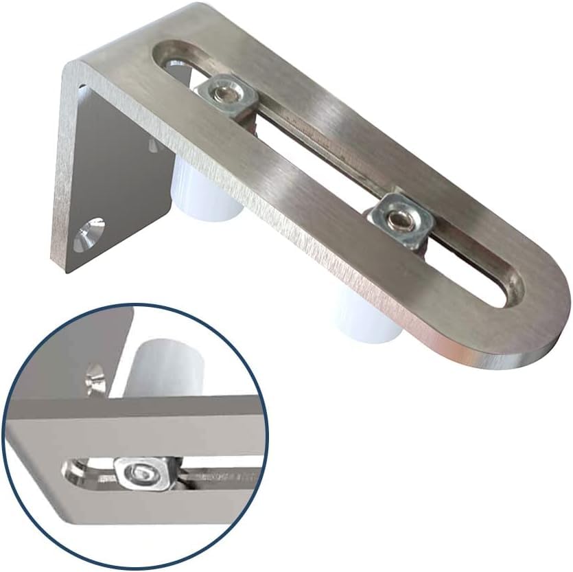 TSMST Adjustable Floor Guide Sliding Barn Door Wall/Door Bottom Guide Stainless Steel Style（1PC)