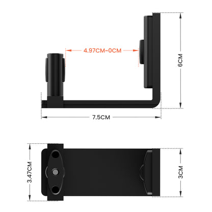 TSMST Sliding Barn Door Adjustable Roller Floor Guide Wall/Door Bottom Guide Flat Style