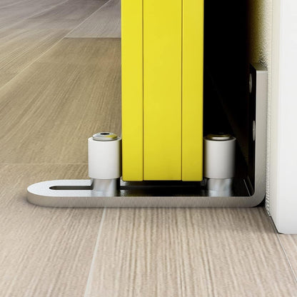 TSMST Adjustable Floor Guide Sliding Barn Door Wall/Door Bottom Guide Stainless Steel Style（1PC)