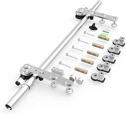 5FT/152cm Interior Stainless Steel Sliding Barn Single Door Hardware Track Roller Flat Hanger Rail Kit For Wood Door