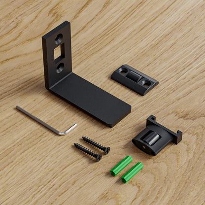 TSMST Sliding Barn Door Adjustable Roller Floor Guide Wall/Door Bottom Guide Flat Style