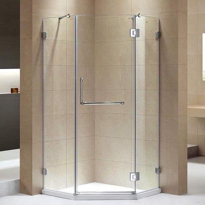 TSMST Glass Shower Door Seal Strip,120 Inch Soft Shower Door Sweep Seal Strip to Stop Leaks for 3/8" Framelss Glass Door,Style 1