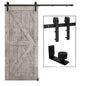 TSMST 5FT/152CM Sliding Door Track Barn Door Hardware Kit Closet Rail Roller Accessory Adjustable Floor Guide
