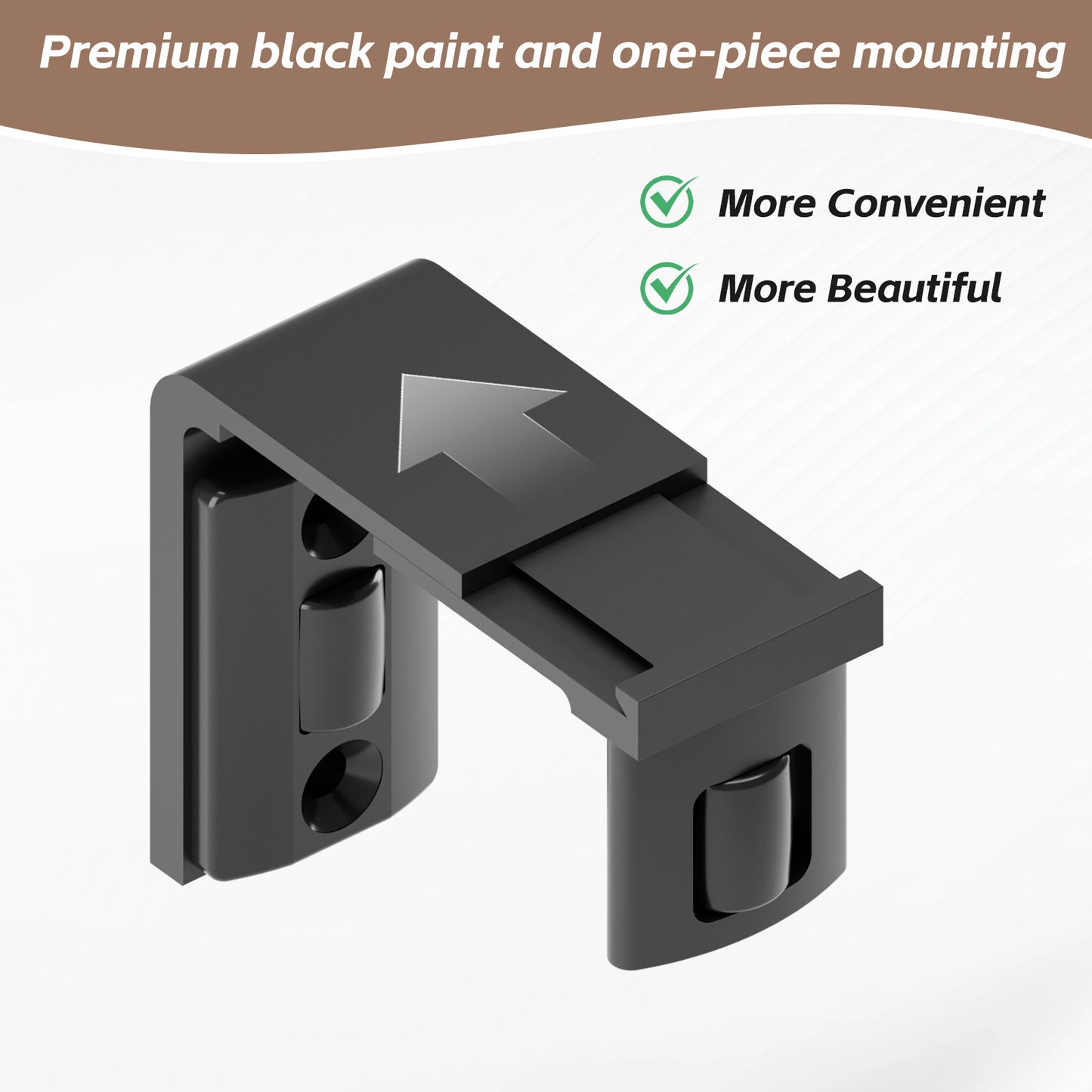 TSMST Sliding Barn Door Adjustable Roller Floor Guide Wall/Door Bottom Guide Flat Style Upgrade