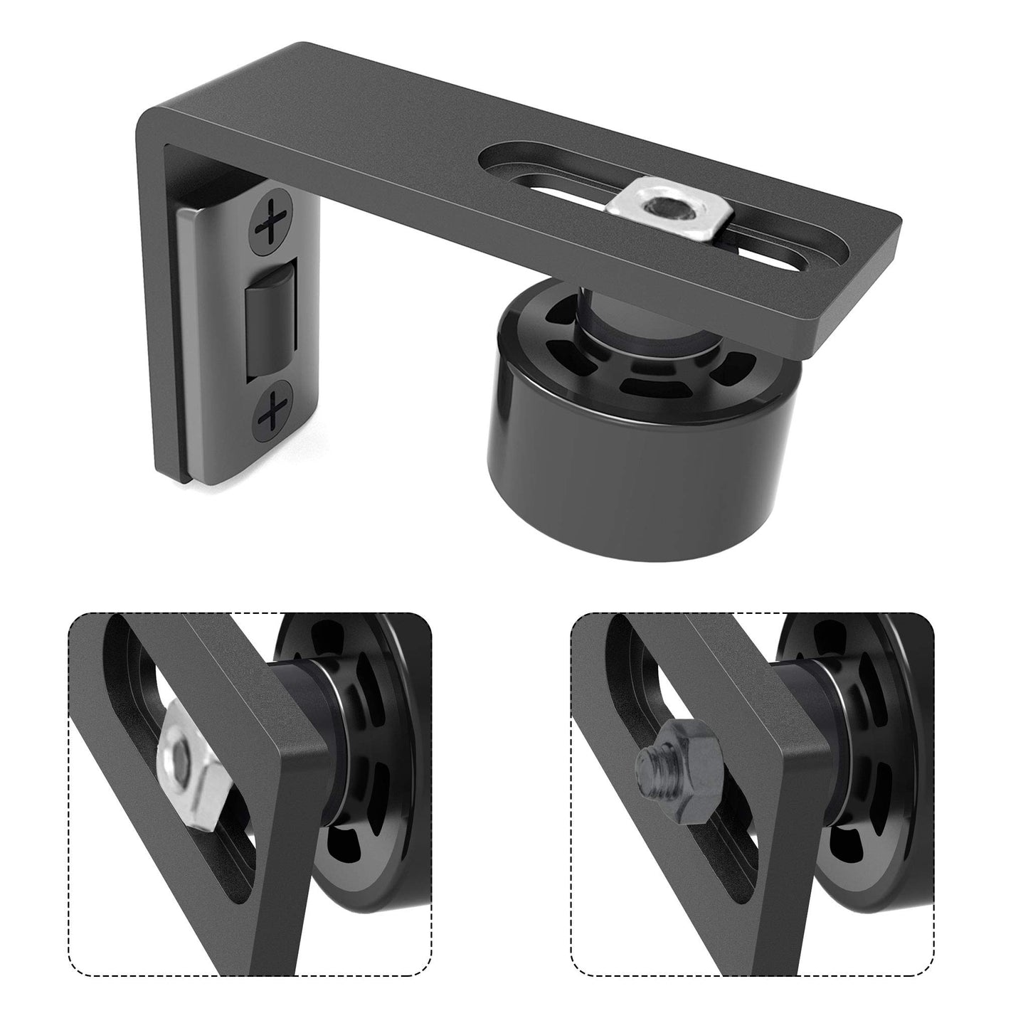 TSMST Sliding Barn Door Adjustable Floor Guide Wall/Door Bottom Guide