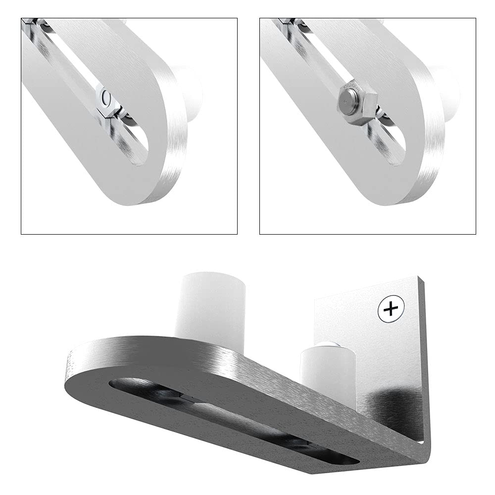 TSMST Adjustable Floor Guide Sliding Barn Door Wall/Door Bottom Guide Stainless Steel Style