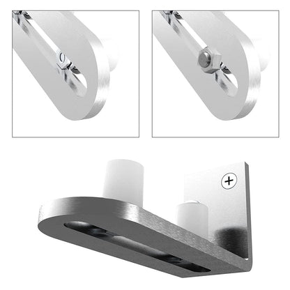 TSMST Adjustable Floor Guide Sliding Barn Door Wall/Door Bottom Guide Stainless Steel Style