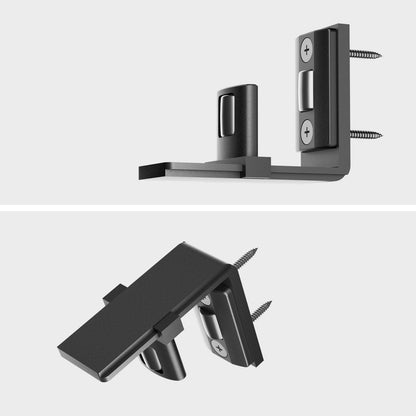 TSMST Adjustable Floor Guide Wall/Door Bottom Guide Sliding Barn Door Hardware Black