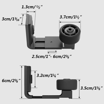 TSMST Sliding Barn Door Adjustable Roller Floor Guide Wall/Door Bottom Guide New Upgrade