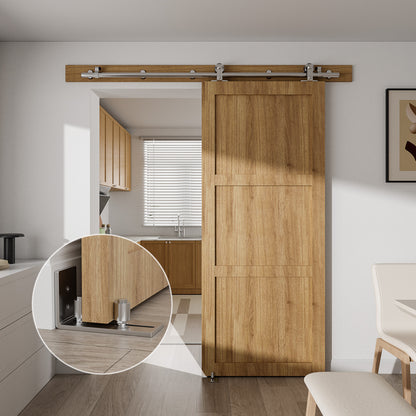 TSMST Adjustable Floor Guide Sliding Barn Door Wall/Door Bottom Guide Stainless Steel Style