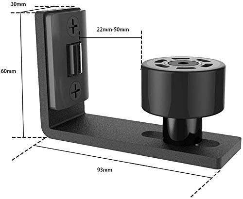 TSMST 305CM/10FT Sliding Door Track Barn Door Hardware Kit Closet Rail Roller Accessory Adjustable Floor Guide