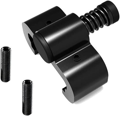 TSMST Sliding Barn Door Stopper for Track, Easy to Install,Upgrade Adjustable Spring Barn Door Stoppers 2pcs