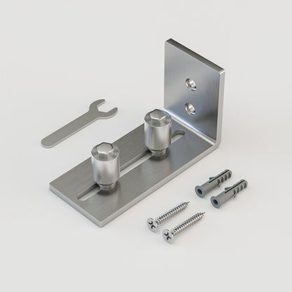 TSMST Adjustable Floor Guide Sliding Barn Door Wall/Door Bottom Guide Stainless Steel Style