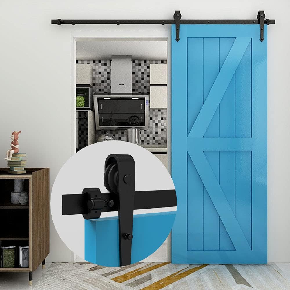 TSMST Sliding Barn Door Stopper for Track, Easy to Install,Upgrade Adjustable Spring Barn Door Stoppers 2pcs