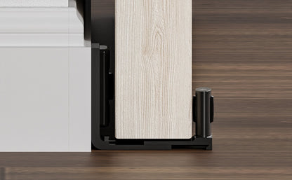 TSMST Sliding Barn Door Adjustable Roller Floor Guide Wall/Door Bottom Guide Flat Style Upgrade