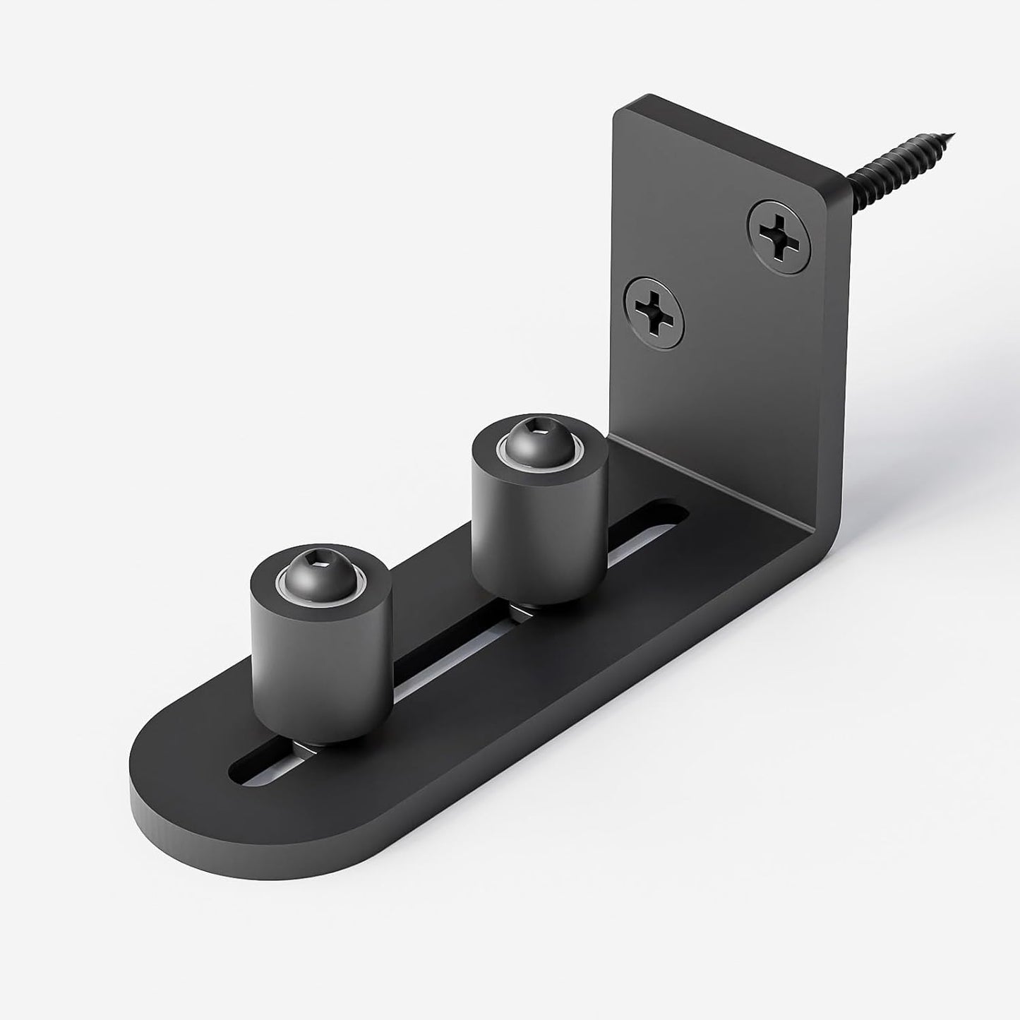 TSMST Bodenführung Schiebetür Fit Max 7cm Dicke Tür, Doppelroller Schiebetür Führung Boden, Glatt und Leise