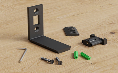 TSMST Sliding Barn Door Adjustable Roller Floor Guide Wall/Door Bottom Guide Flat Style