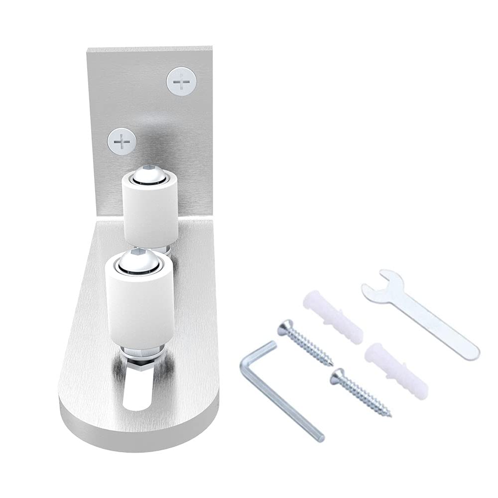 TSMST Adjustable Floor Guide Sliding Barn Door Wall/Door Bottom Guide Stainless Steel Style