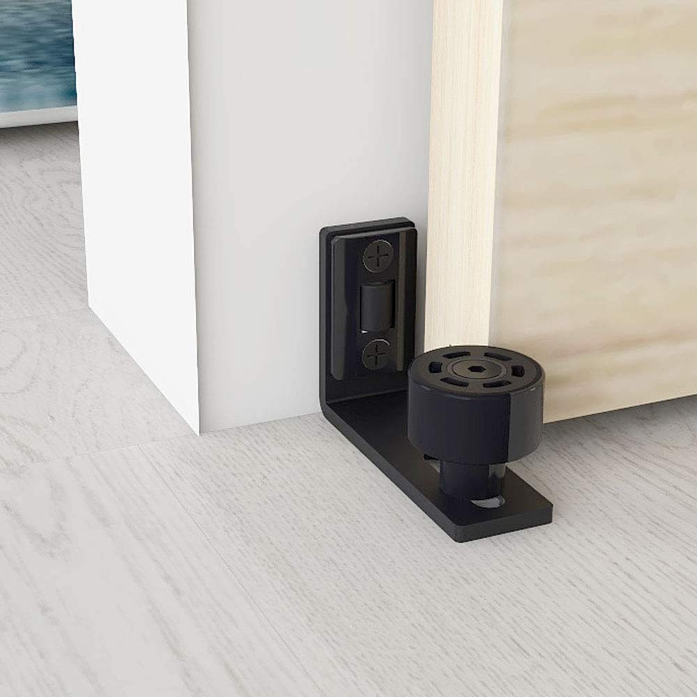 TSMST 305CM/10FT Sliding Door Track Barn Door Hardware Kit Closet Rail Roller Accessory Adjustable Floor Guide