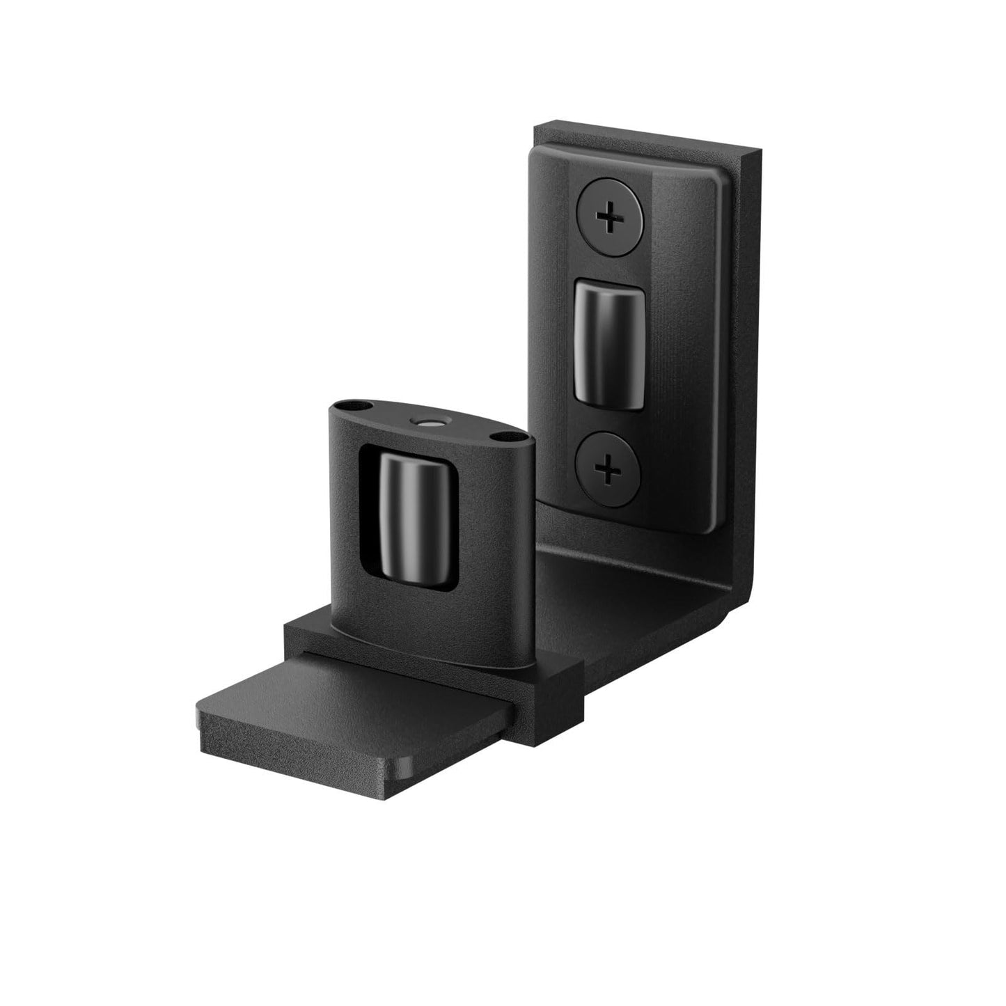 TSMST Adjustable Floor Guide Wall/Door Bottom Guide Sliding Barn Door Hardware Black（2PCS)