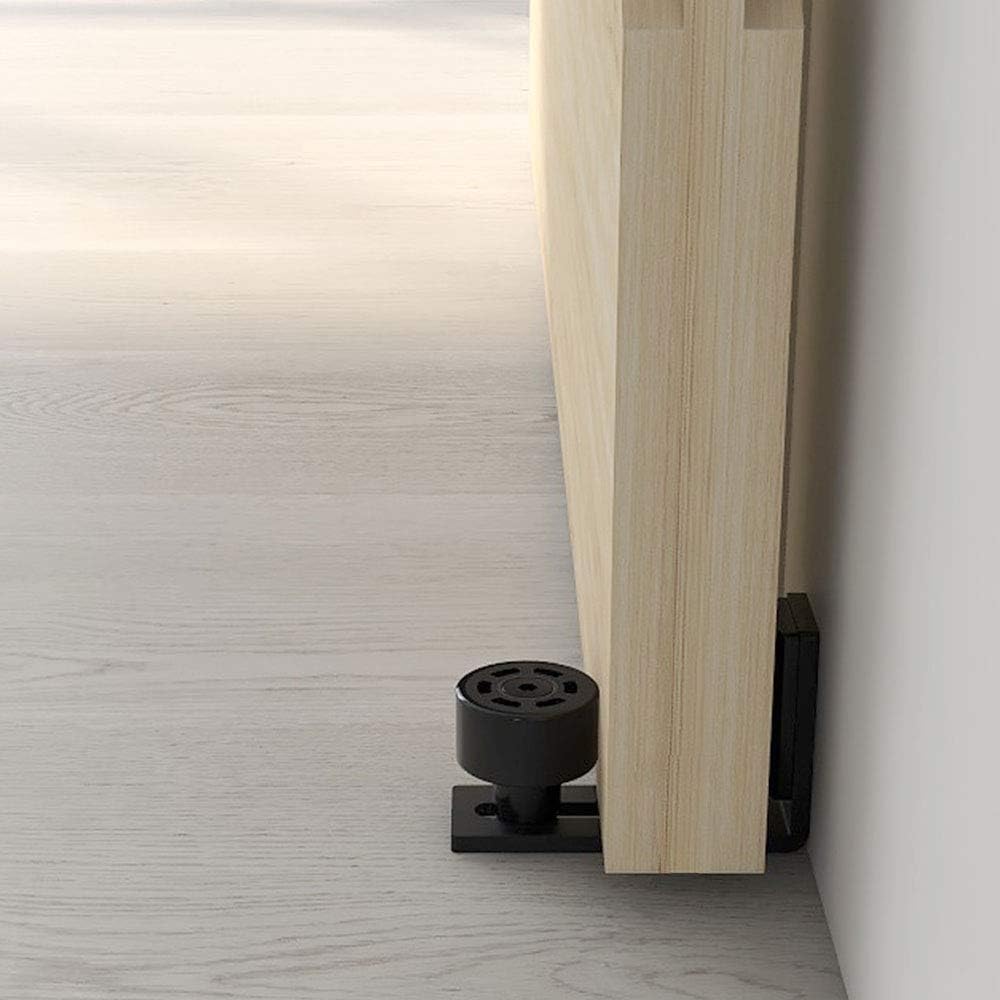 TSMST Schiebetür-Bodenführung für Schiebetüren, verstellbare Rollen, Befestigung an der Wand